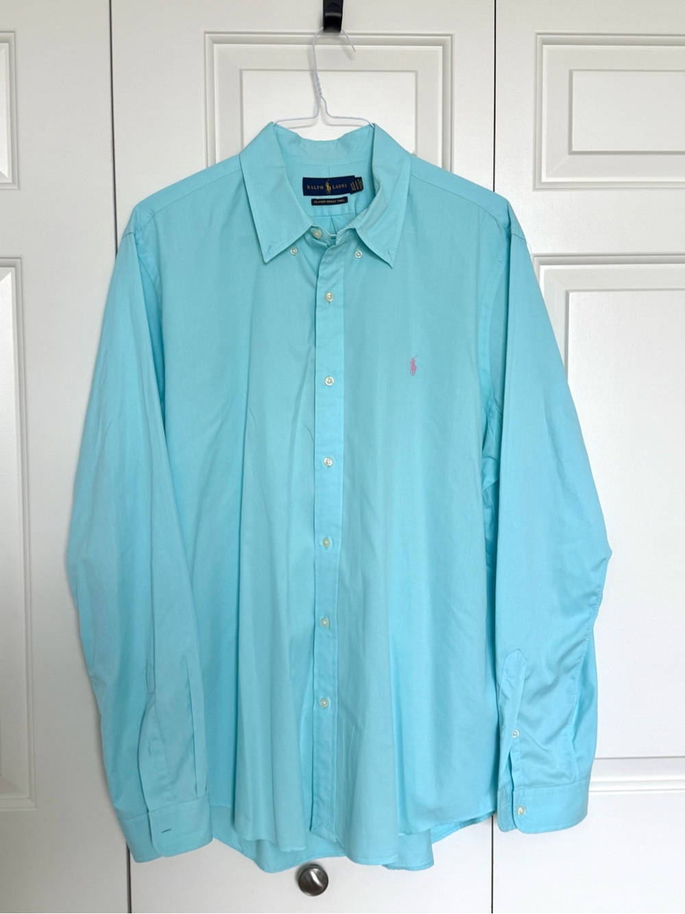 Ralph Lauren Light Aqua Button-Down Dress Shirt